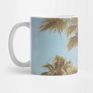 Pretty picture of a Palm Tree. Pretty Palm Trees Photography design with blue sky Mug